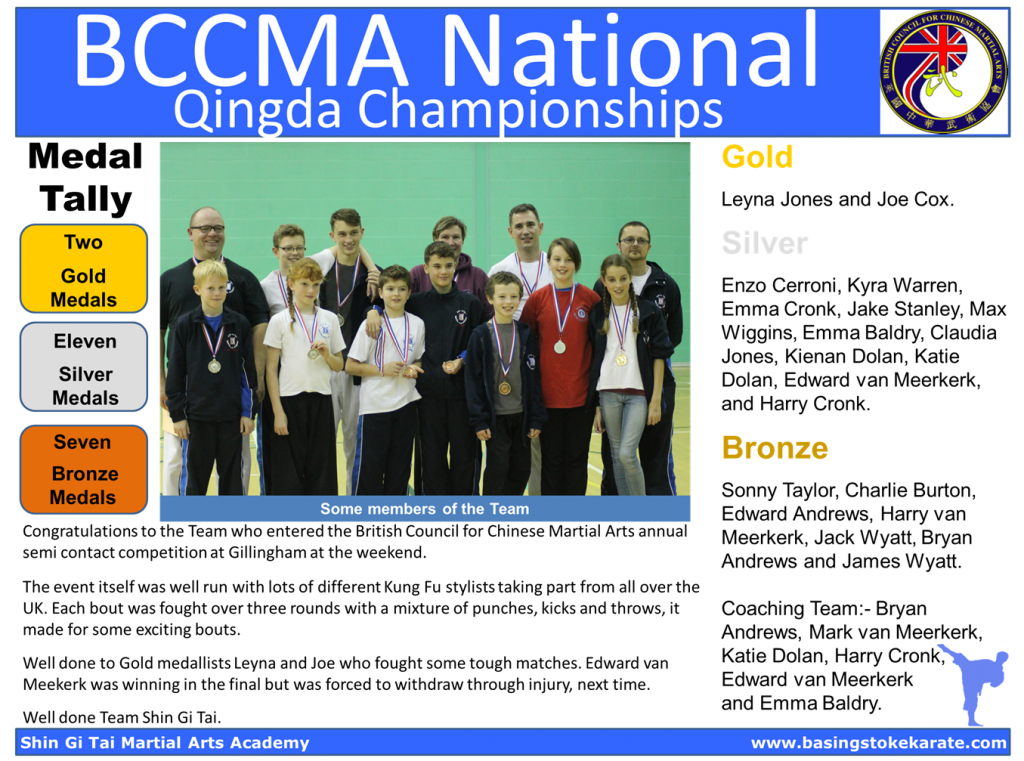 BCCMA Qingda Competition 2015